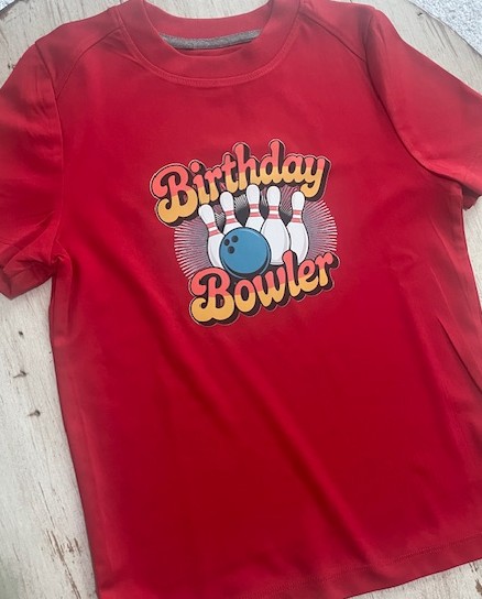 Birthday bowler custom gift design by Tiff Made