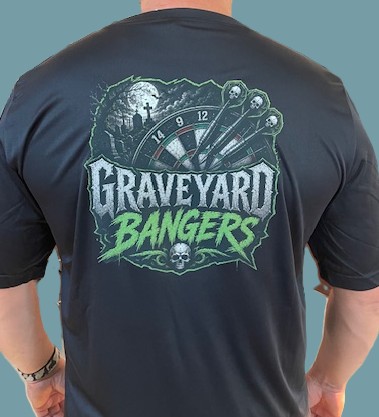 Custom t-shirts with Graveyard Bangers design by Tiff Made